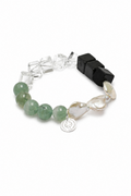 VERDANT CORE Onyx & Aventurine Bracelet by SITU — natural stone sterling silver jewelry