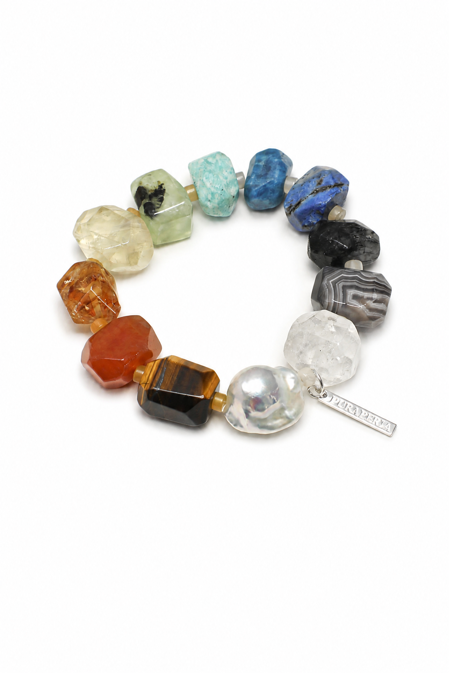 SPECTRUM VINE Multi-Stone Bracelet by SITU — natural stone sterling silver jewelry