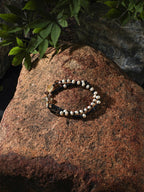 SMOKY STRUCTURE Onyx & Citrine Necklace — SITU mineral jewelry detail