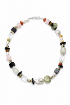 WILDERNESS ESSENCE Green Quartz & Prehnite Necklace by SITU — natural stone sterling silver jewelry