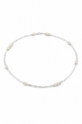 SILVER TIDAL Sterling Silver Long Necklace by SITU — natural stone sterling silver jewelry