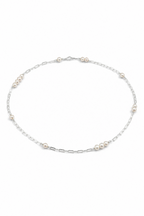 SILVER TIDAL Sterling Silver Long Necklace by SITU — natural stone sterling silver jewelry
