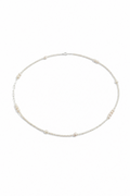 SILVER THREAD Sterling Silver Long Necklace by SITU — natural stone sterling silver jewelry
