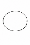 INKED LUSTER Clear Quartz & Tourmaline Long Necklace by SITU — natural stone sterling silver jewelry