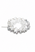 OPTIC GREY Grey Pearl & Clear Quartz Bracelet by SITU — natural stone sterling silver jewelry