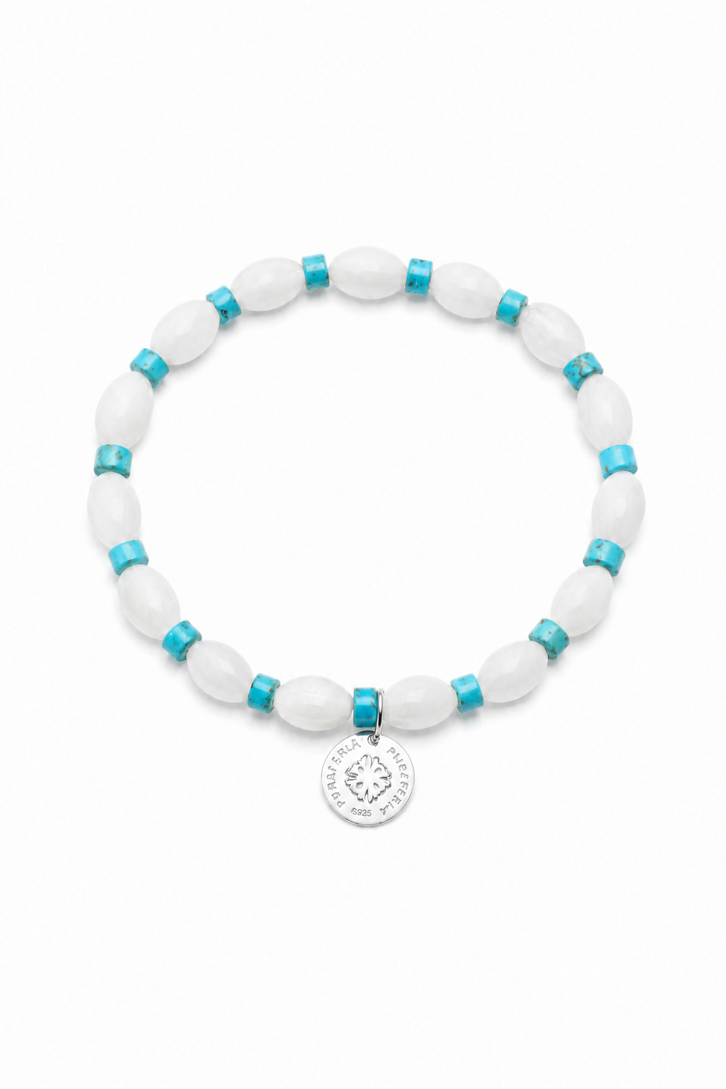PALE TIDEMARK Shell & Turquoise Bracelet by SITU — natural stone sterling silver jewelry