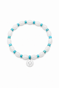 PALE TIDEMARK Shell & Turquoise Bracelet by SITU — natural stone sterling silver jewelry