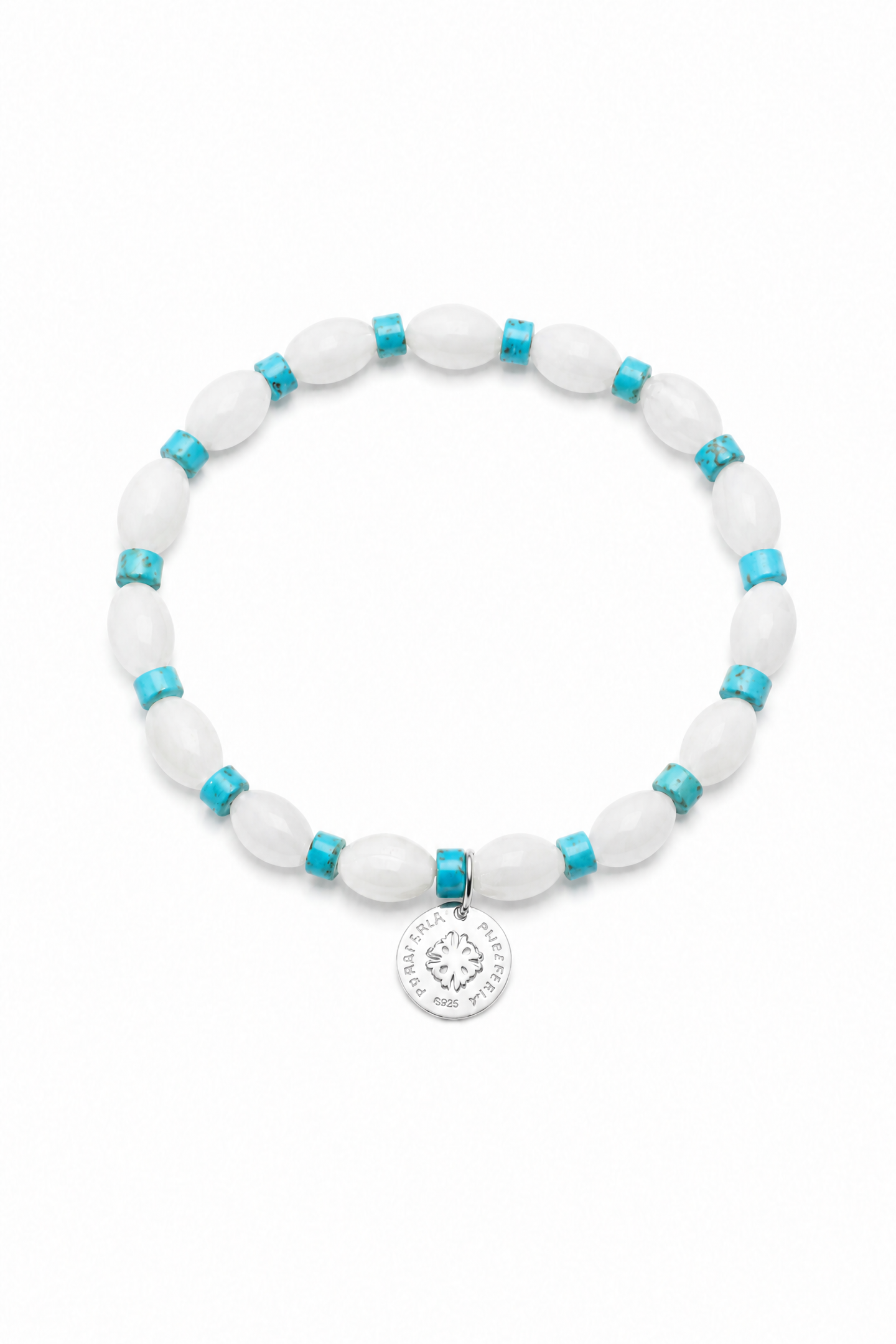 PALE TIDEMARK Shell & Turquoise Bracelet by SITU — natural stone sterling silver jewelry