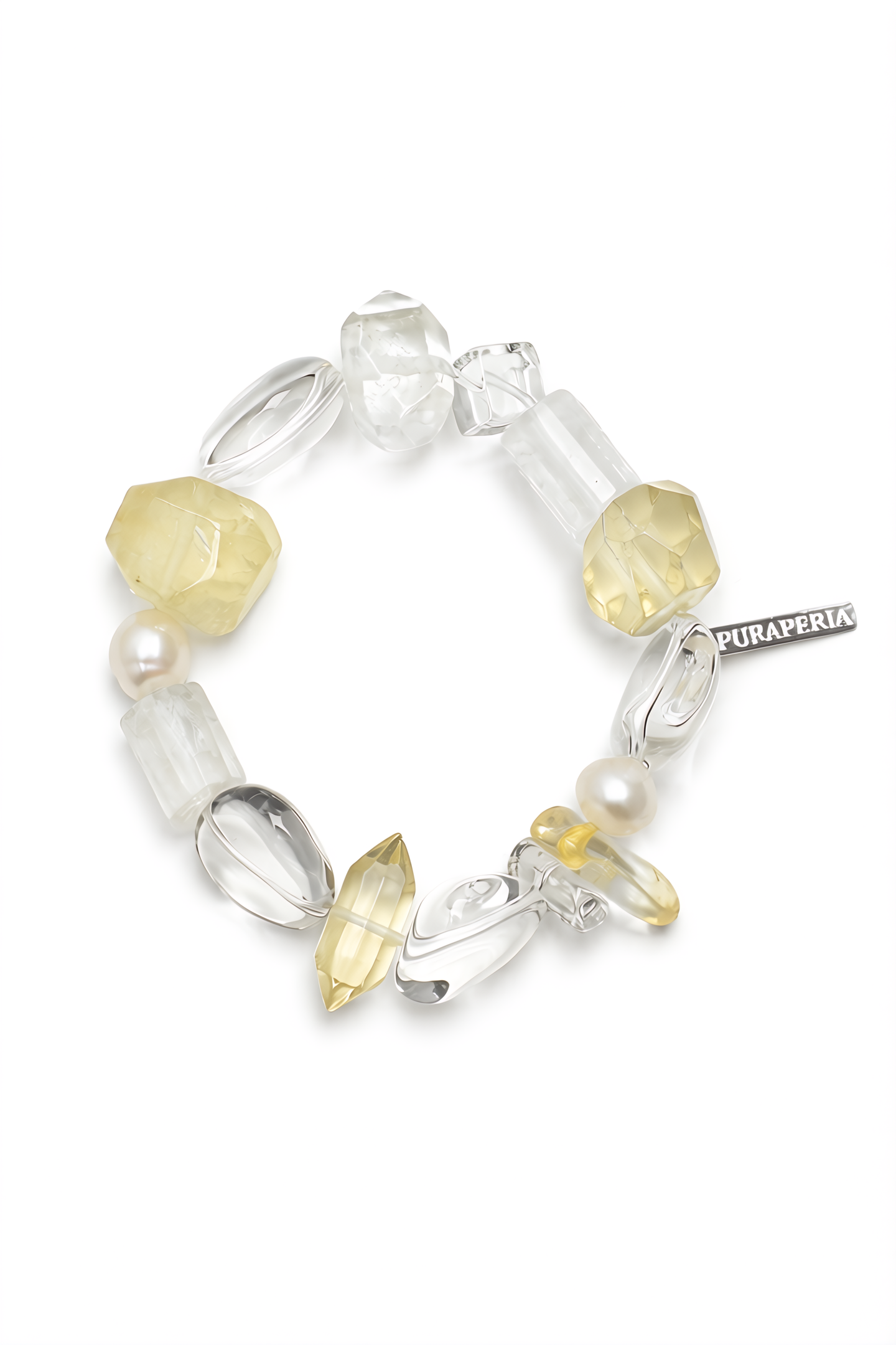 AMBER FLUX Citrine & Quartz Bracelet by SITU — natural stone sterling silver jewelry