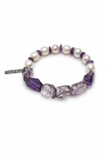 VIOLET DUST Amethyst & Pearl Bracelet by SITU — natural stone sterling silver jewelry