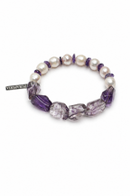 VIOLET DUST Amethyst & Pearl Bracelet by SITU — natural stone sterling silver jewelry