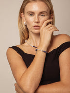 CYAN EROSION · Stick Pearl & Sodalite Bracelet